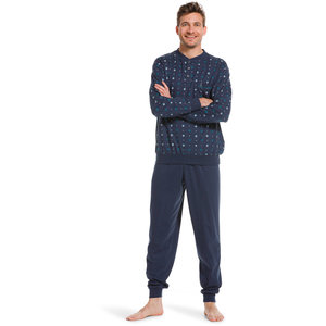 Robson Robson heren pyjama - donkerblauw