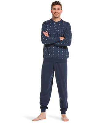 Robson Robson heren pyjama - donkerblauw