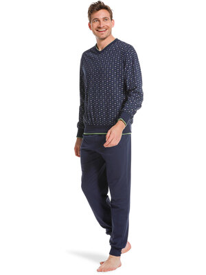Pastunette Pastunette heren pyjama - donkerblauw