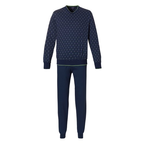 Pastunette Pastunette heren pyjama - donkerblauw