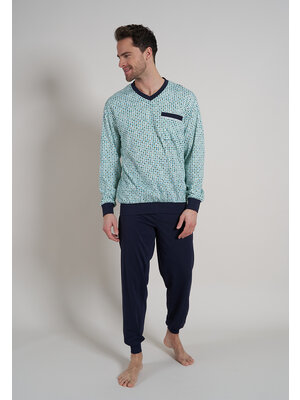 Götzburg Gotzburg heren pyjama - green blue