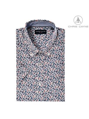 Chris Cayne Chris Cayne overhemd korte mouw - black iris Chris Cayne Chris Cayne overhemd korte mouw - black iris