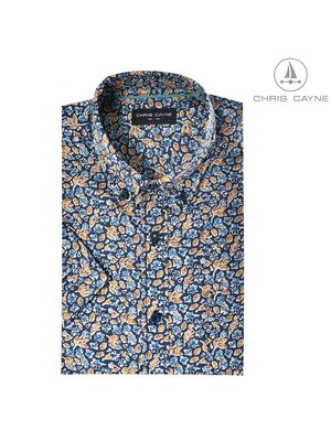 Chris Cayne Chris Cayne overhemd korte mouw - blue print Chris Cayne Chris Cayne overhemd korte mouw - blue print