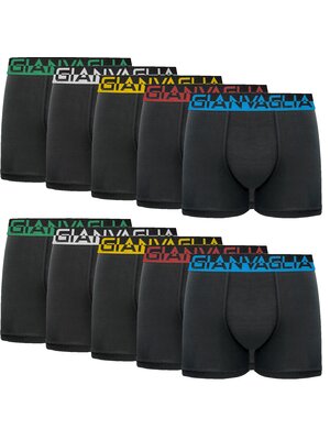 Gianvaglia Gianvaglia heren boxershorts zwart 10-pack