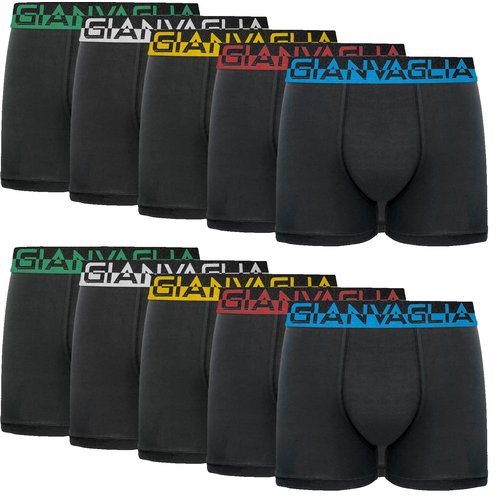 Gianvaglia Gianvaglia heren boxershorts zwart 10-pack