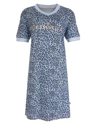 Irresistible Dames nachthemd panter blauw - 1301B