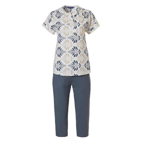 Pastunette Pastunette dames pyjama met 3/4 broek - leaves