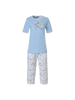 Pastunette Pastunette dames pyjama met 3/4 broek - summer birds