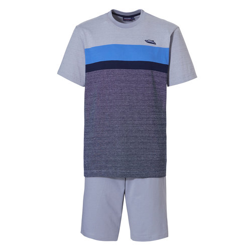 Pastunette Pastunette heren shortama  - blue grey