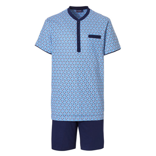 Pastunette Pastunette heren shortama  - blue graphic