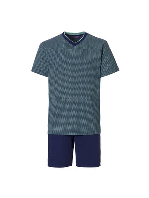 Pastunette Pastunette heren shortama - green graphic