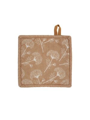 Tiseco Home Studio Tiseco Pannenlap Floral Indian Tan - 2 stuks