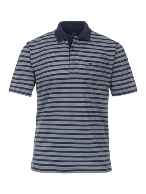 Redmond Redmond poloshirt gestreept - grijs blauw