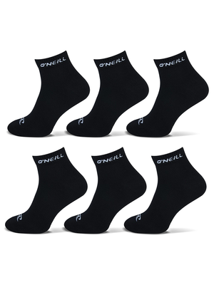 O'Neill O'Neill quarter sokken - 6-pack zwart