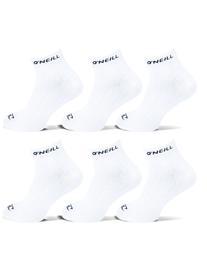 O'Neill O'Neill quarter sokken - 6-pack wit