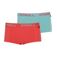 O'Neill dames boxershorts 2-pack - cranberry blue