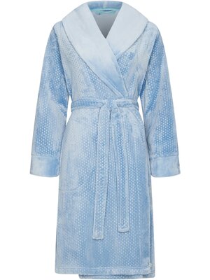 Pastunette Pastunette dames badjas fleece - blue