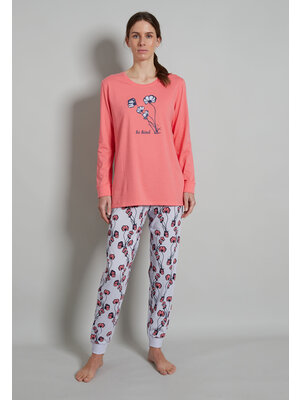 Götzburg Gotzburg dames pyjama katoen - multi coral