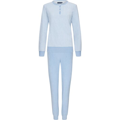 Pastunette Pastunette badstof dames pyjama - blauw