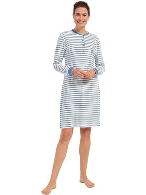 Pastunette Pastunette dames nachthemd lange mouw - interlock