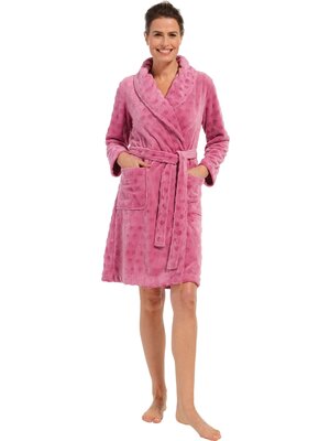 Pastunette Pastunette dames badjas - roze