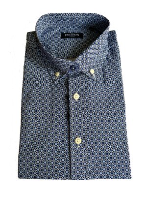 Pre End Pre End heren overhemd lange mouw - print