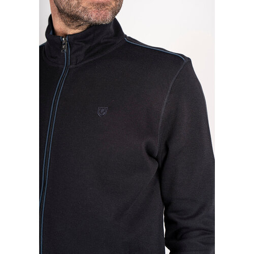 Pre End Pre End heren vest cardigan - ultra dark navy