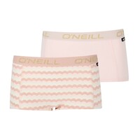 O'Neill dames boxershorts 2-pack - stripes pink