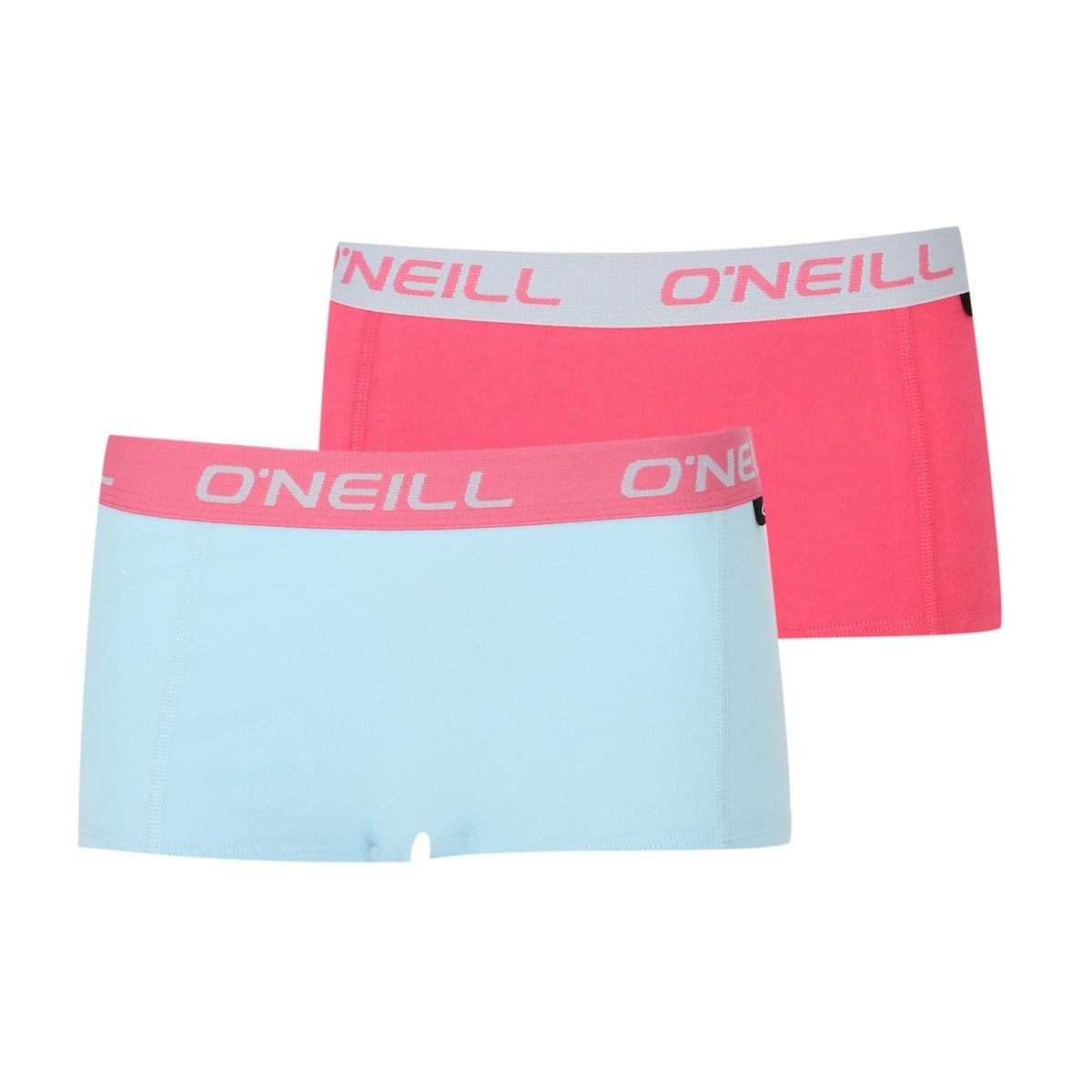 O Neill dames boxershorts 2 pack blue pink Kosmeyer