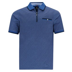 Hajo Heren poloshirt premium kwaliteit- grote maten - blauw