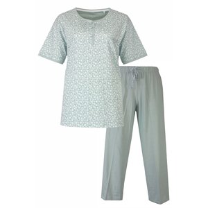 Tenderness Dames pyjama capri broek - lichtgroen