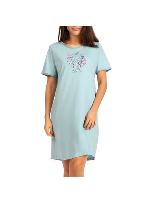 Comtessa Dames nachthemd katoen - blauw summer