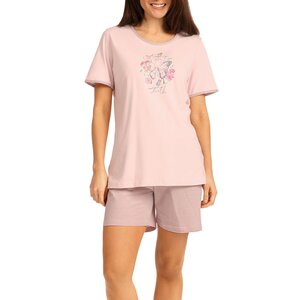 Comtessa Dames shortama katoen - roze summer