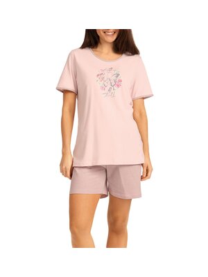Comtessa Dames shortama katoen - roze summer Comtessa Dames shortama katoen - roze summer
