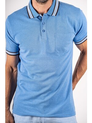 Pre End Heren poloshirt regular fit - water blue