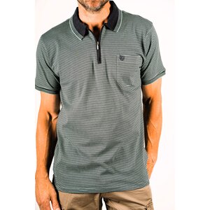 Pre End Heren poloshirt - rits-  regular fit - green