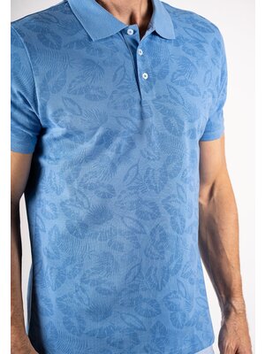 Pre End Heren poloshirt regular fit - print - water blue
