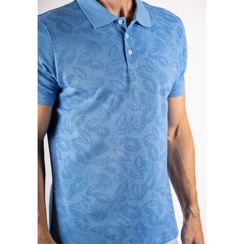 Pre End Heren poloshirt regular fit - print - water blue