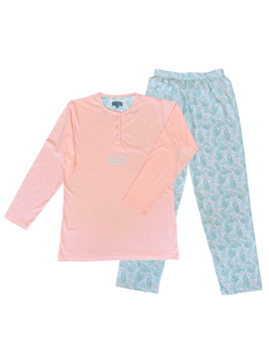 Cocodream Dames pyjama katoen - pink flower