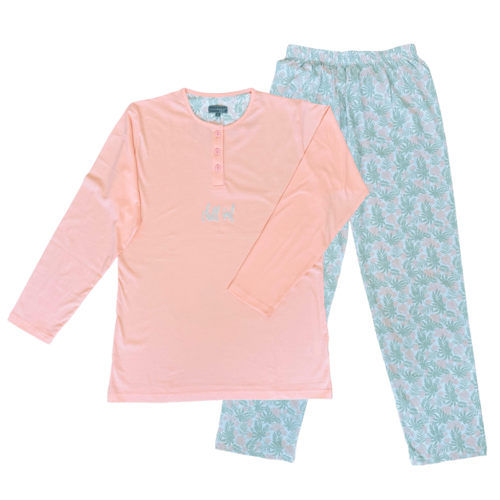 Cocodream Dames pyjama katoen - pink flower