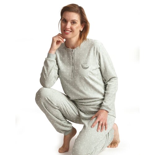 Cocodream Badstof dames pyjama - groen