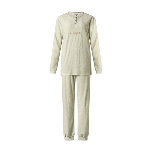 Cocodream Dames pyjama velours - groen grijs