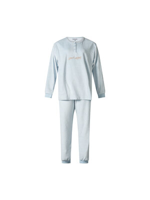 Cocodream Dames pyjama velours - lichtblauw