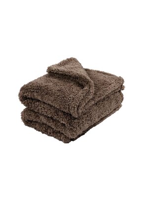 Tiseco Home Studio Plaid teddy sherpa serie bruin - 130x170 cm