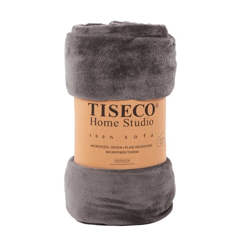 Tiseco Home Studio Plaid teddy cosy serie grey - 150x200 cm Tiseco Home Studio Plaid teddy cosy serie grey - 150x200 cm