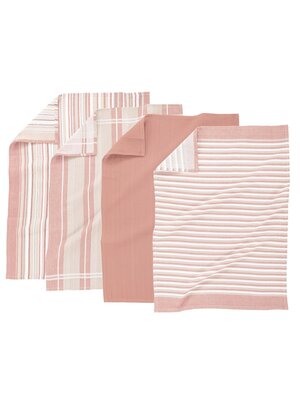 Tiseco Home Studio Theedoeken roze  4-pack