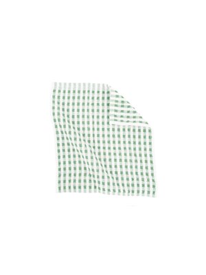 Tiseco Home Studio Vaatdoek geblokt groen - 6 stuks