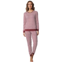 Dames pyjama gestreept rood wit