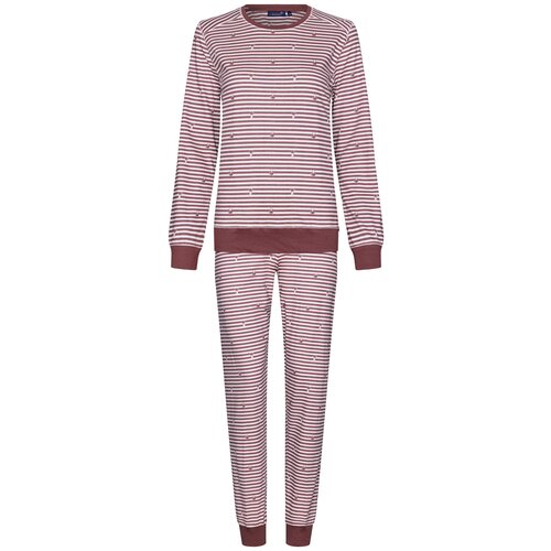 Rebelle by Pastunette Dames pyjama gestreept rood wit Rebelle by Pastunette Dames pyjama gestreept rood wit