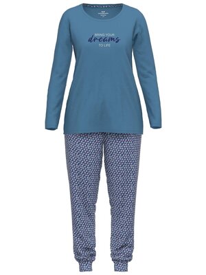Götzburg Dames pyjama katoen - blauw dreams